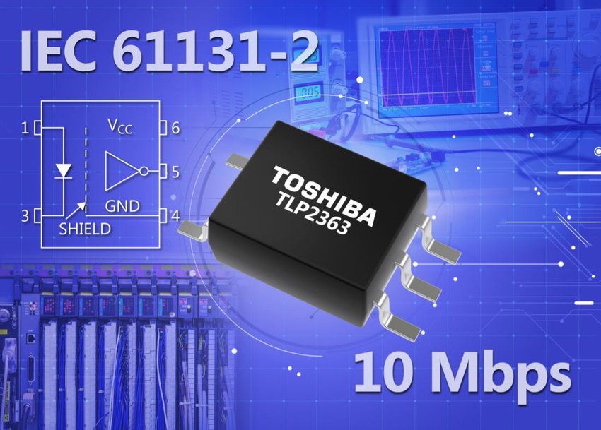 Toshiba lancia un fotoaccoppiatore con uscita logica da 10Mbps per PLC 